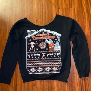 "Santa twerkshop" sweater